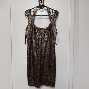 GUESS Tricia Dress NWT Size 8 Champagne Fizz Bodycon Party